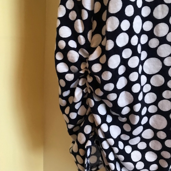 C Est 1946 navy with white polka dots tunic style top or short dress Sz large - Picture 6 of 11